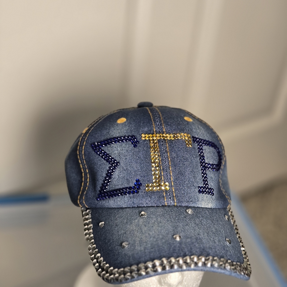 Sigam Gamma Rho Sorority Denim CAP - Picture 9 of 11